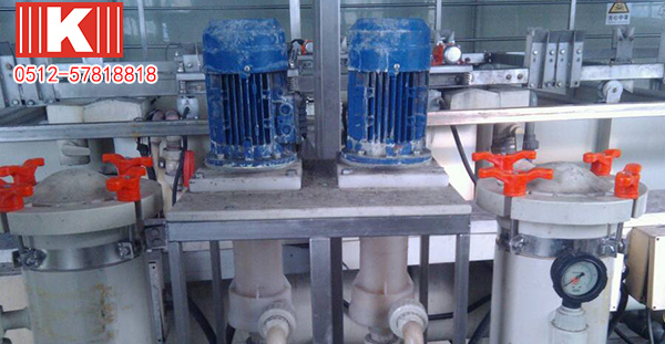 鎳槽循環(huán)泵動力機不啟動或超功率原因及維修 